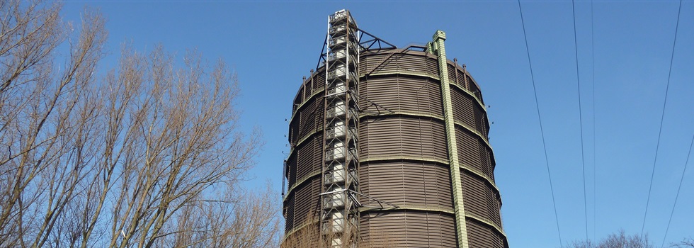 Gasometer Oberhausen mit dem Segway